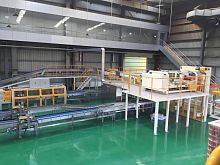 High level infeed palletizer HP-60bagfor cardboard boxesdrum