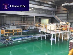 High level infeed palletizer HP-60bagfor cardboard boxesdrum