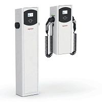Electric vehicle charging station INGEREV® FUSION wall-mountedfloor-mounted