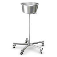 Trolley-mounted surgical basin stand SMO-01 SERIESstainless steel