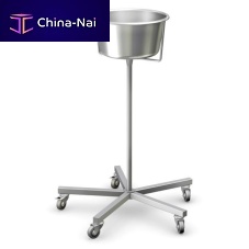 Trolley-mounted surgical basin stand SMO-01 SERIESstainless steel