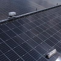 Solar panel cleaning robot Spider® PV rooftop