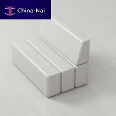 Contemporary bench KERVE fiber-reinforced concretewith backrestwithout armrests