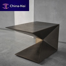 Contemporary side table TEKTONconcreteconcrete basecentral base