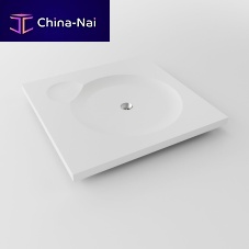 Square shower base EROSION-SH01raisedSolid Surfacenon-slip