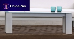 Contemporary coffee table LAGUNA BLUEglassrectangularhome