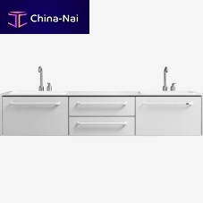 Double washbasin cabinet VIPP983wall-mountedstainless steelaluminium