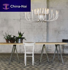 Traditional chandelier SNOOBlacquered aluminumcommercialcandelabra