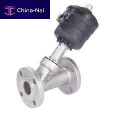 Angle seat valve 12050V01pistonpneumatically-operatedflange