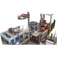 Robotic tray packer palletizer ECA seriesautomaticfor bottlesblow molding industry