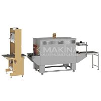 Dairy product shrink wrapping machine