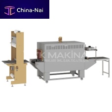 Dairy product shrink wrapping machine