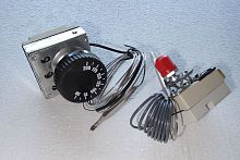 Capillary thermostat adjustablemanual reset