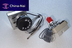 Capillary thermostat adjustablemanual reset