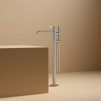 Bathtub double-handle mixer tap AF087floor-mountedmechanicalstainless steel