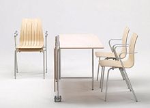 Contemporary table 05800maplerectangularfolding