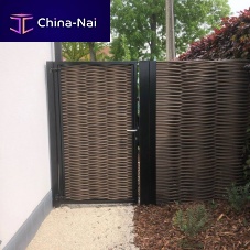Galvanised steel garden gate WOODSCAPEsynthetic fiber