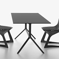 Contemporary table MIURAMDFmetalHPL