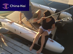 Electric small boat Siesta Solemarancatamaraninboarddisplacement hull