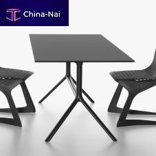 Contemporary table MIURAMDFmetalHPL