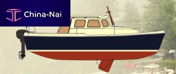 Inboard cabin cruiser 620Moutboarddieselwith enclosed cockpit