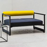 Contemporary sofa Brutfabricgrayblue