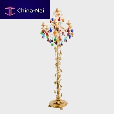 Floor-standing lamp MANDRAGOLA DELUXEwrought ironblown glassMurano glass