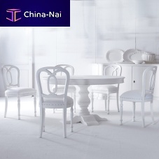 Traditional table BERNINIsolid woodsolid wood baseround