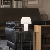 Table lamp LOROSAEglasscontemporaryrechargeable