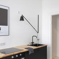 Contemporary wall light HALLO WORKindoorpowder-coated steelconical