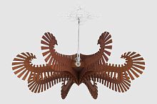 Original design chandelier OCTOPUSstainless steelwooden