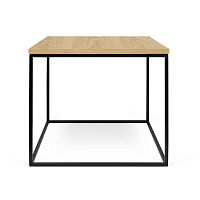 Contemporary side table GLEAM 50oakwalnutwood veneer