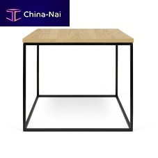Contemporary side table GLEAM 50oakwalnutwood veneer
