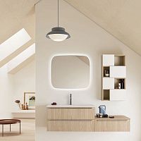 Wall-mounted bathroom mirror SHAPEcontemporaryrectangularLED-illuminated