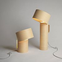 Table lamp CALAwood veneeroriginal designcorded