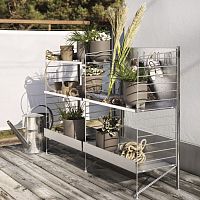 Contemporary shelf stainless steelgalvanised steeloutdoor