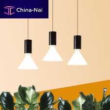 Hanging lamp pin S160.3lacquered aluminumblown glasscontemporary