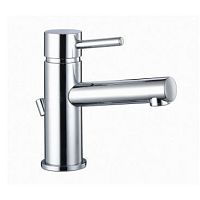 Washbasin mixer tap ROUNDcountertopchromed metalbathroom