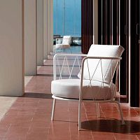 Traditional armchair DE600fabricmetalgarden