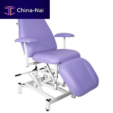 Hydraulic treatment chair Chatsworth3 sectionsheight-adjustablewith legrest