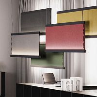 Pendant lamp ETNIA F68 anodized aluminumfabricPMMA