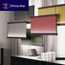 Pendant lamp ETNIA F68 anodized aluminumfabricPMMA