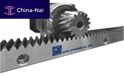 Straight-toothed rack and pinion