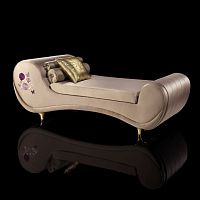 Contemporary daybed BUTTERFLYleatherindoorbeige