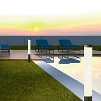 Garden bollard light HINT contemporarycast aluminumpolycarbonate
