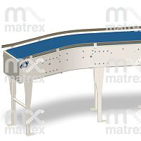 Modular belt conveyor curvedZ typemodular