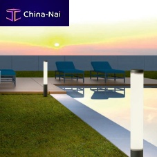 Garden bollard light HINT contemporarycast aluminumpolycarbonate