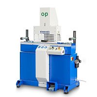 Rotary blade cutting machine TF5for rubberfor hoses