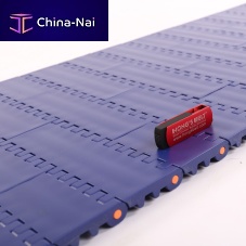 Modular transporting conveyor belt HS-100A/50.8MMplasticfor the food industrymeat