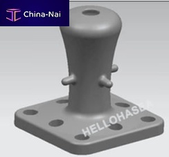 Terminal mooring bollard SINGLE BIT